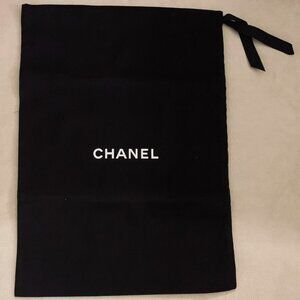 Chanel Shoes Wallet Purse Dust Bag Travel Storage - 15.75" x 11.25", BLACK - NEW
